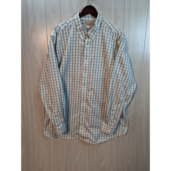 Duluth Other - Duluth Trading Mens Shirt Magnaready Buttons Wrinkle Fighter Green Plaid XL T